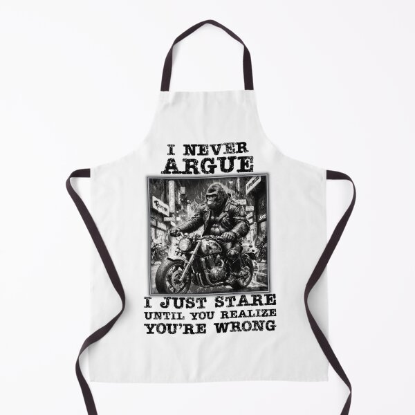 Item preview, "I NEVER ARGUE" Funny Gorilla quote. designed and sold by Drone-tees.