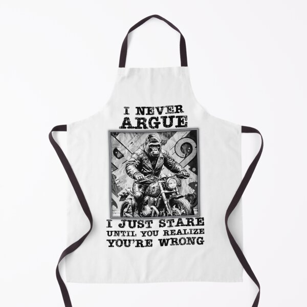 Item preview, "I NEVER ARGUE" Funny Gorilla quote. designed and sold by Drone-tees.