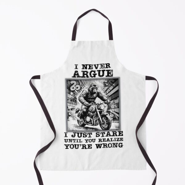 Item preview, "I NEVER ARGUE" Funny Gorilla quote. designed and sold by Drone-tees.