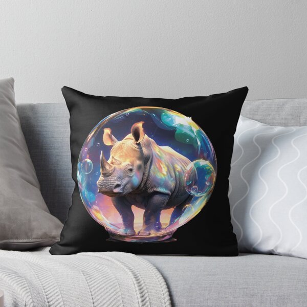 Item preview, Rhino // Cute Rhino art // Rhinos // children // Bubbles // Baby Rhino designed and sold by SMARTKIT  DESIGNAGENCY.