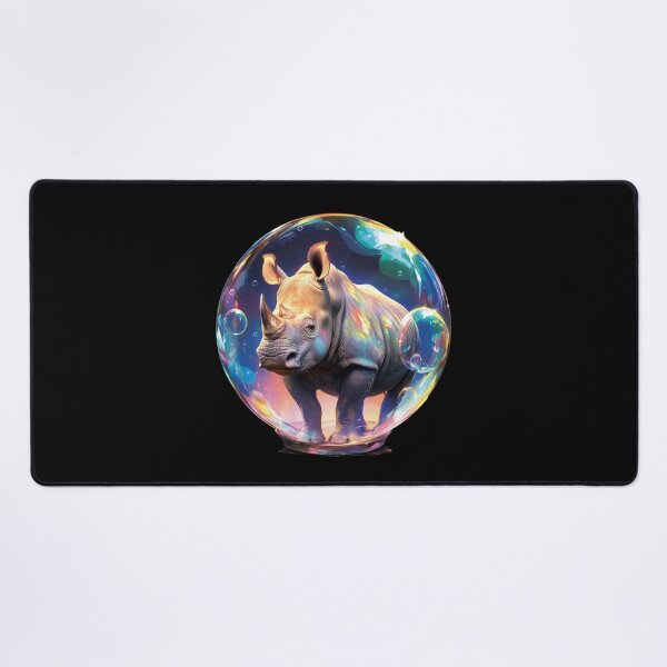 Item preview, Rhino // Cute Rhino art // Rhinos // children // Bubbles // Baby Rhino designed and sold by SMARTKIT DESIGNAGENCY.