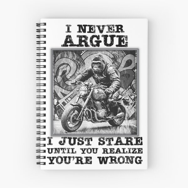 Item preview, "I NEVER ARGUE" Funny Gorilla quote. designed and sold by Drone-tees.