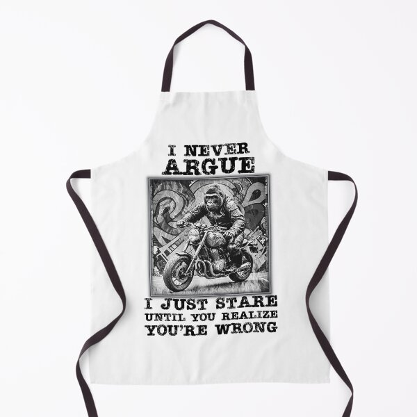Item preview, "I NEVER ARGUE" Funny Gorilla quote. designed and sold by Drone-tees.