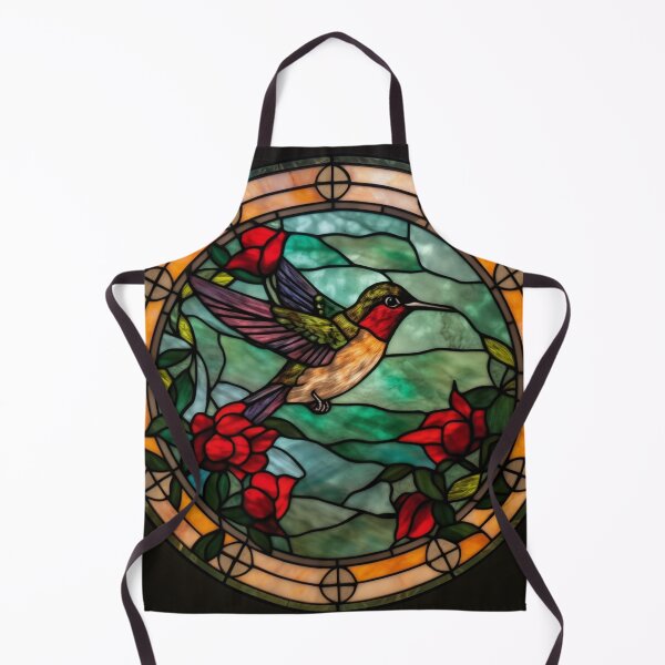 Item preview, Hummingbird in Stained Glass designed and sold by RedHandedOD.