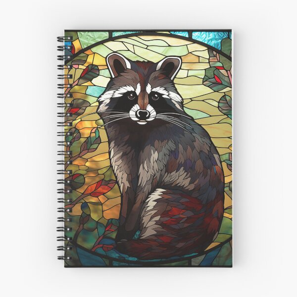 Item preview, Raccoon in Stained Glass designed and sold by RedHandedOD.