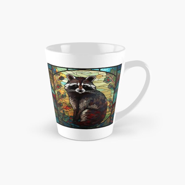 Item preview, Raccoon in Stained Glass designed and sold by RedHandedOD.