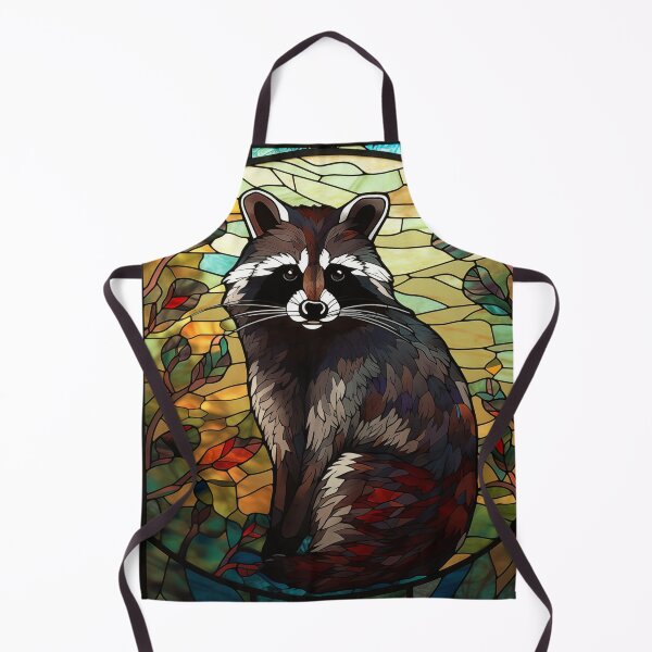 Item preview, Raccoon in Stained Glass designed and sold by RedHandedOD.