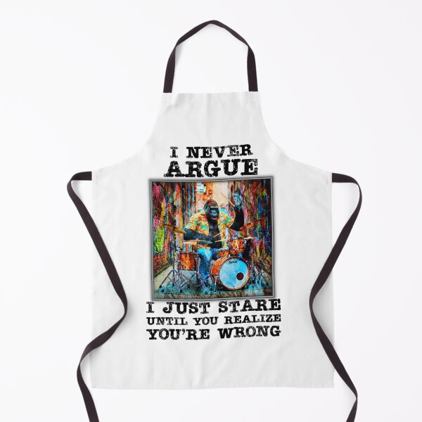 Item preview, "I NEVER ARGUE" Funny Gorilla quote. designed and sold by Drone-tees.