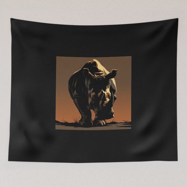 Item preview, Black Rhino Endangered species designed and sold by SMARTKIT  DESIGNAGENCY.