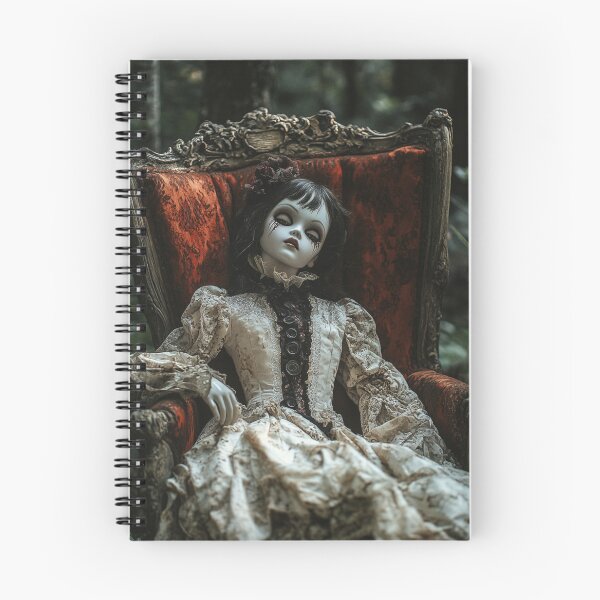 Item preview, Porcelain doll Annabelle - horror and gothic doll designed and sold by EclipsaraM.
