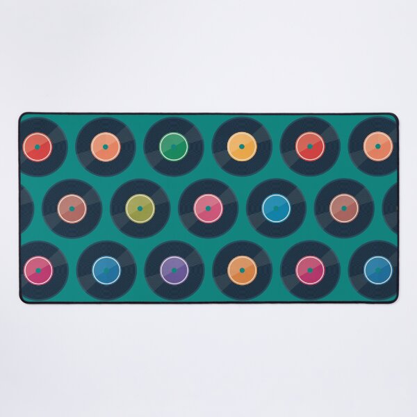Item preview, Vinyl Record Collection on Teal Green designed and sold by Daisy Beatrice.