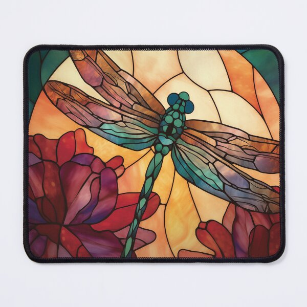 Item preview, Dragonfly in Stained Glass designed and sold by RedHandedOD.