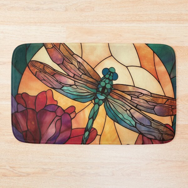 Item preview, Dragonfly in Stained Glass designed and sold by RedHandedOD.