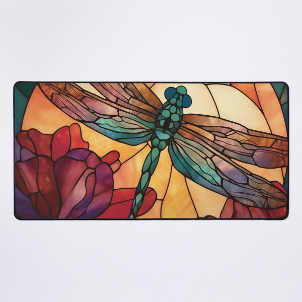 Item preview, Dragonfly in Stained Glass designed and sold by RedHandedOD.