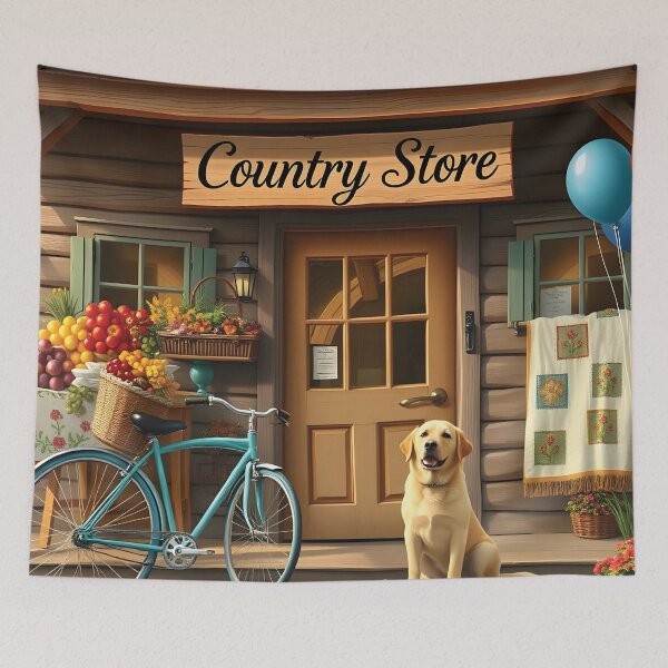 Item preview, Country Store Dog designed and sold by Random Designs.