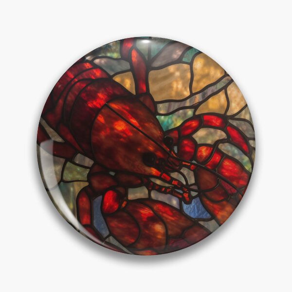 Item preview, Crawfish/Lobster in Stained Glass designed and sold by RedHandedOD.