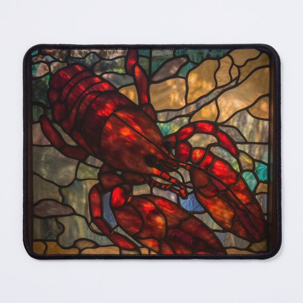 Item preview, Crawfish/Lobster in Stained Glass designed and sold by RedHandedOD.