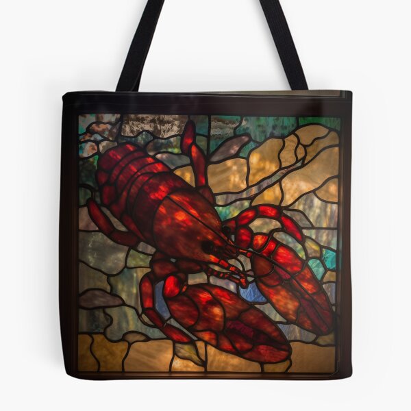 Item preview, Crawfish/Lobster in Stained Glass designed and sold by RedHandedOD.