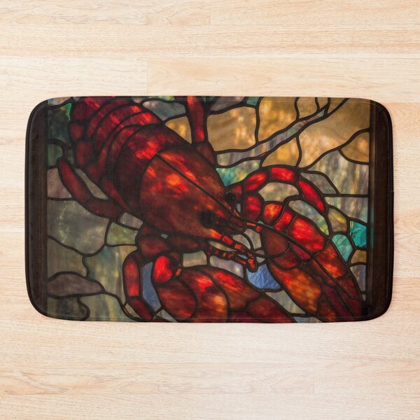 Item preview, Crawfish/Lobster in Stained Glass designed and sold by RedHandedOD.