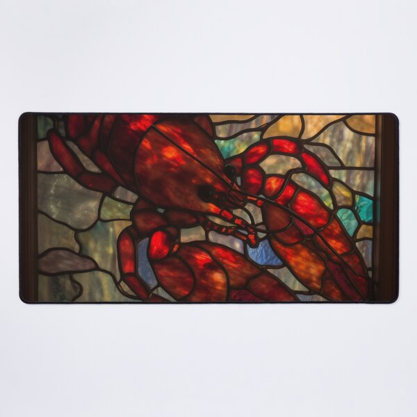 Item preview, Crawfish/Lobster in Stained Glass designed and sold by RedHandedOD.