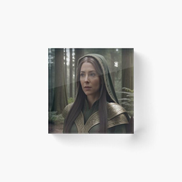 Item preview, Silent Watcher – Elf Ranger in Woodland Realm designed and sold by highplacidity.