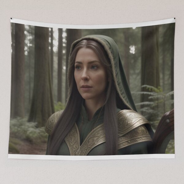 Item preview, Silent Watcher – Elf Ranger in Woodland Realm designed and sold by highplacidity.