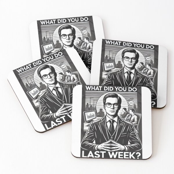 Item preview, Visionary Leader in Modern Work Environment – Black and White Illustration designed and sold by GoldPerl.