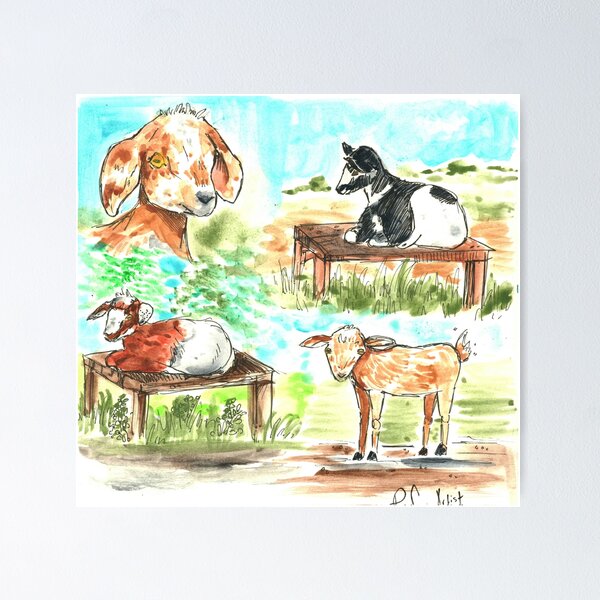 Item preview, Goats designed and sold by RCartist26.
