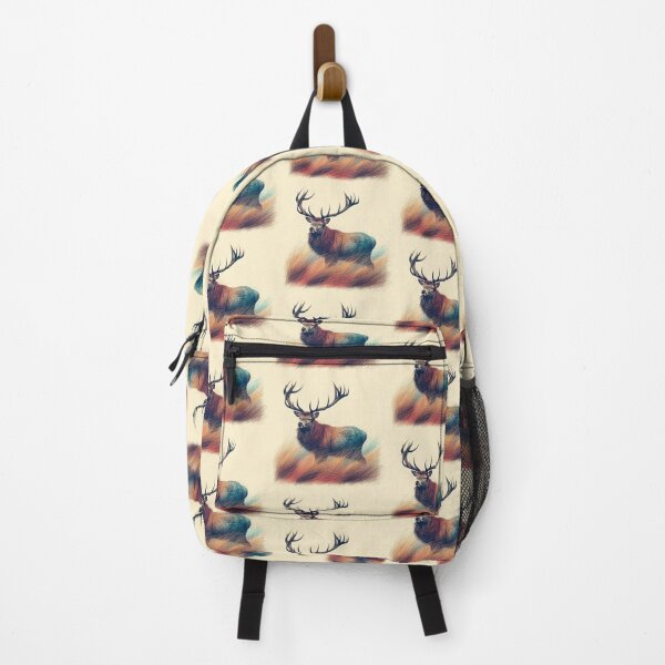 Item preview, Scottish Highland Stag Sketch Abstract Retro Sketch designed and sold by MaedK.
