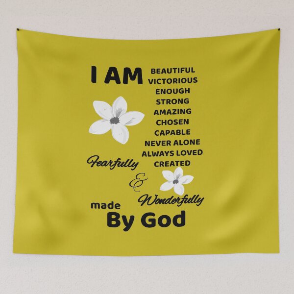 Item preview, WHO ARE YOU? I AM (black print) designed and sold by Flavaprints4u.