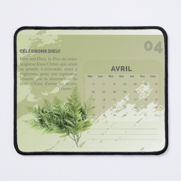 Item preview, 2025 calendar bible verse french designed and sold by vpalmyre.
