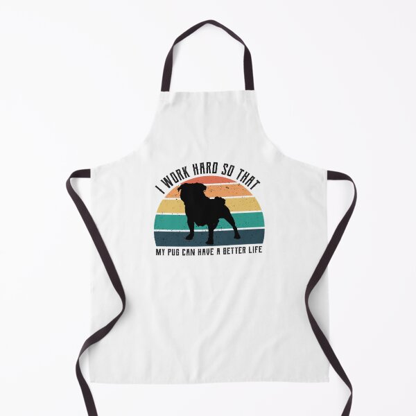 Item preview, Retro I work hard so that my pug can have a better life designed and sold by DesignsVault.