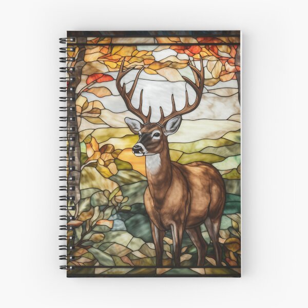 Item preview, Whitetail Buck in Stained Glass designed and sold by RedHandedOD.