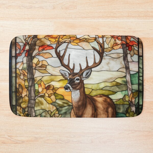 Item preview, Whitetail Buck in Stained Glass designed and sold by RedHandedOD.
