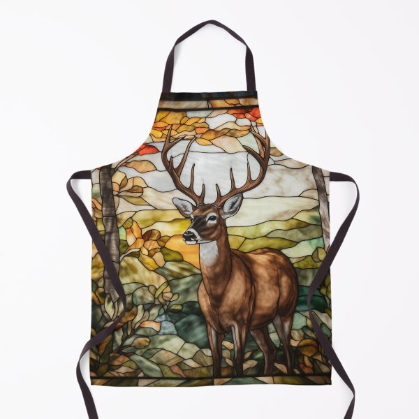 Item preview, Whitetail Buck in Stained Glass designed and sold by RedHandedOD.