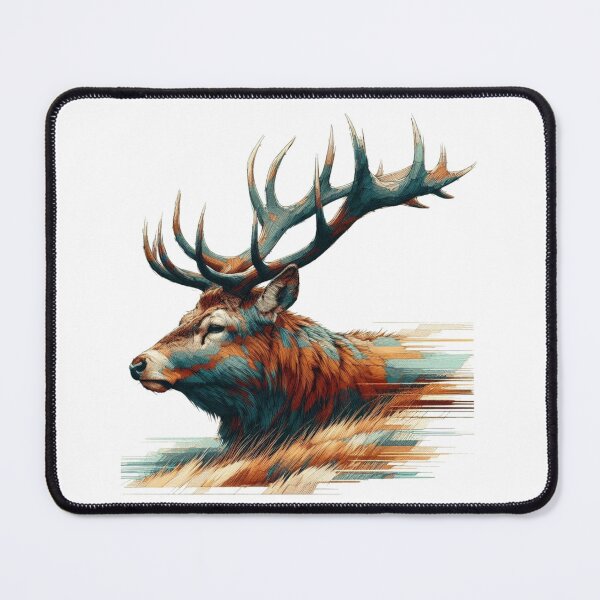 Item preview, Scottish Highland Stag Sketch Abstract Retro Sketch designed and sold by MaedK.