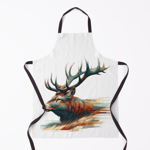 Item preview, Scottish Highland Stag Sketch Abstract Retro Sketch designed and sold by MaedK.