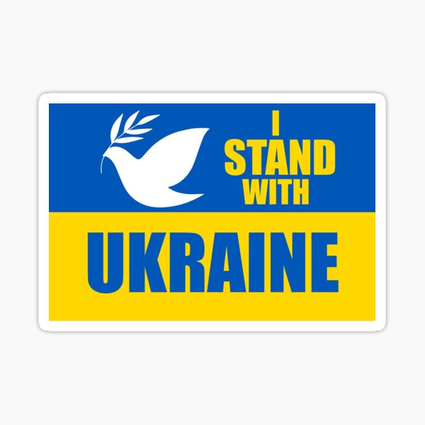 Item preview, I Stand With Ukraine Flag designed and sold by Metro Bionic.