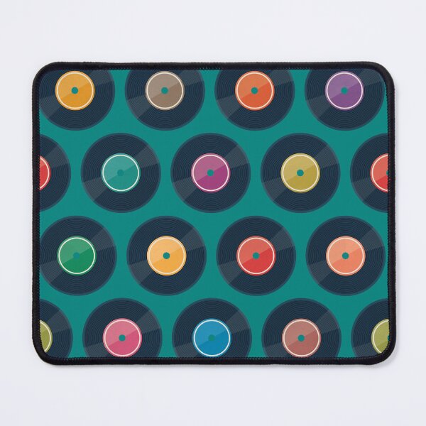 Item preview, Vinyl Record Collection on Teal Green designed and sold by Daisy Beatrice.