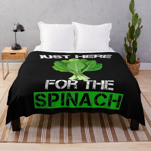 Item preview, Just Here For The Spinach Funny Vegan  designed and sold by SharpThreadZ.
