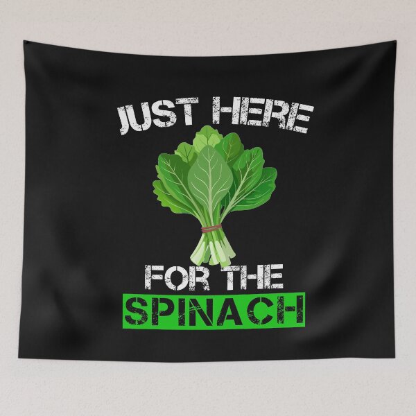 Item preview, Just Here For The Spinach Funny Vegan  designed and sold by SharpThreadZ.