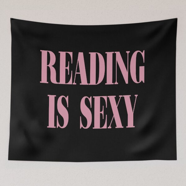 Item preview, Reading is sexy (pink version) designed and sold by CheylaDesigns.
