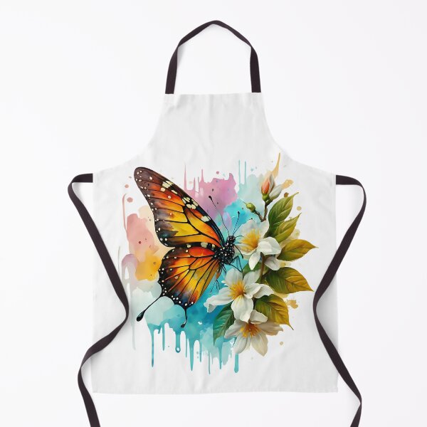 Item preview, Colorful butterfly on a jasmine flowers watercolor designed and sold by Ann Miu Deluxe.