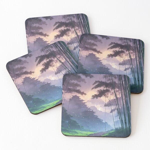 Item preview, Mystical Bamboo Forest Path to an Ancient Japanese Castle designed and sold by aniscapes.