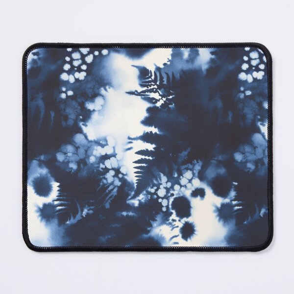 Item preview, Indigo Blue Shibori Fern Botanical Pattern designed and sold by trajeado14.