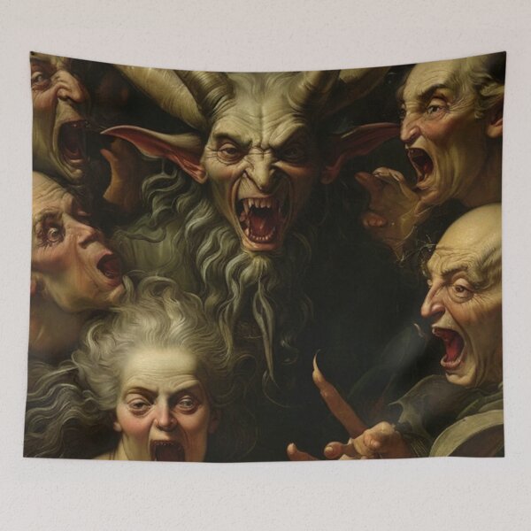 Item preview, Screaming Demons and Witches designed and sold by TheDarkWardrobe.