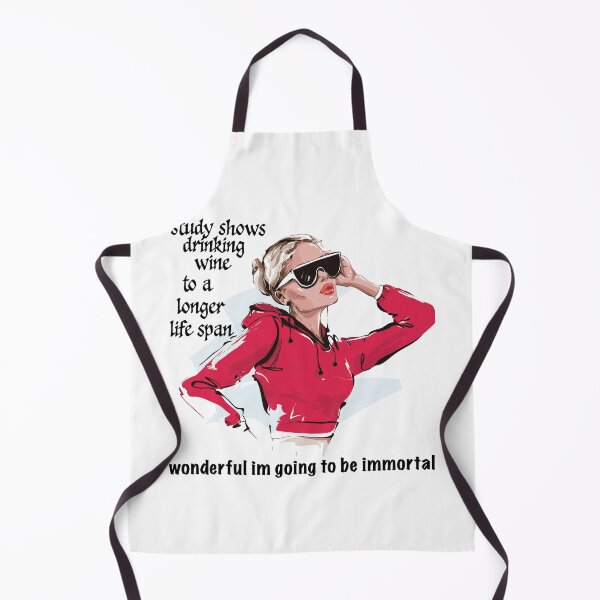 Item preview, Parisian Aesthetic bold quote shirt study shows drinking wine to a longer life span designed and sold by doracreations.