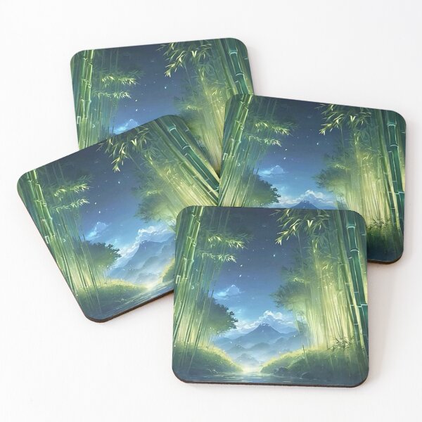 Item preview, Enchanted Bamboo Grove Leading to Majestic Mountains designed and sold by aniscapes.