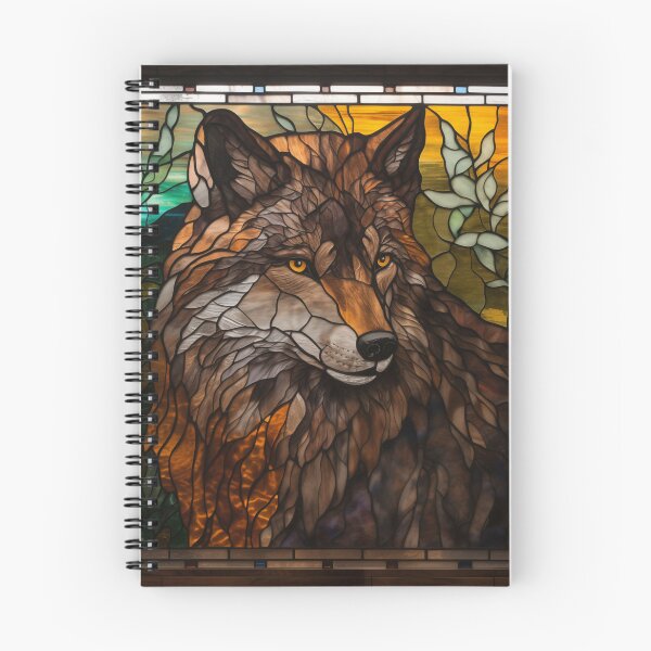Item preview, Red Wolf in Stained Glass designed and sold by RedHandedOD.