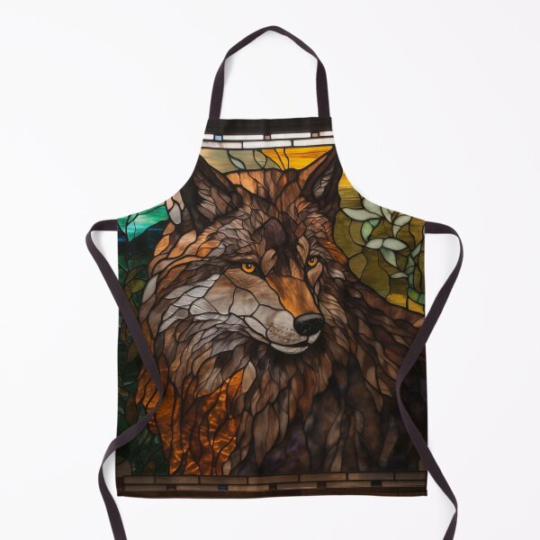 Item preview, Red Wolf in Stained Glass designed and sold by RedHandedOD.